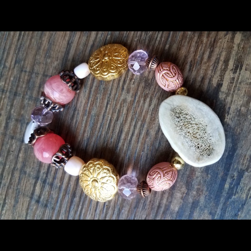 Deer antler bracelet